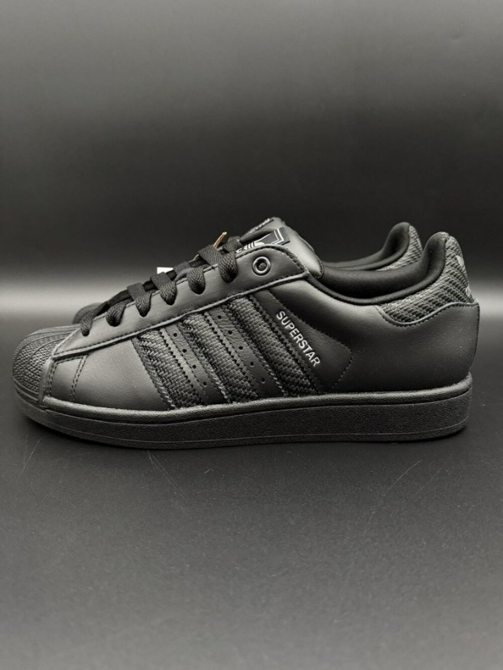 Adidas Superstar II (Triple Black/Mesh Strips). Brand New. Mens Size: 8.5 - 13.